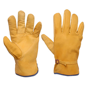 GUANTES TIPO ARGONERO DE PIEL DE VACUNO CON CINTILLO UNITALLA SURTEK (137412)